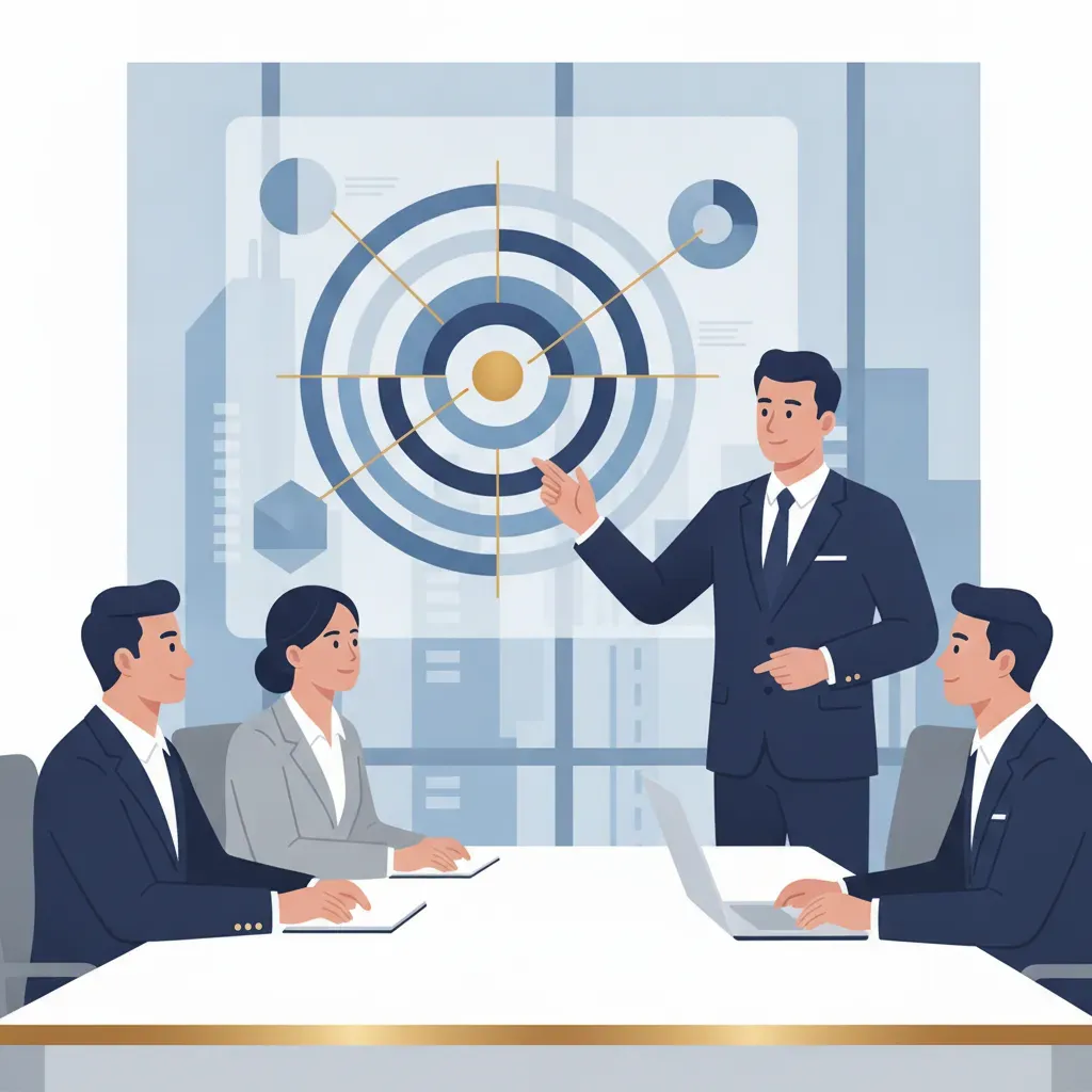 ภาพจำลองการประชุมวางกลยุทธ์เจาะกลุ่มลูกค้าองค์กรระดับ B2B สำหรับสำนักงานวิชาชีพ