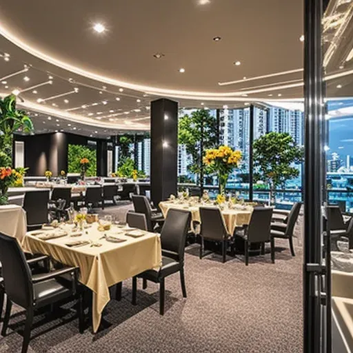 โต๊ะอาหาร Fine Dining ที่จัดวางอย่างพิถีพิถันพร้อมเครื่องใช้บนผ้าปูสีขาว