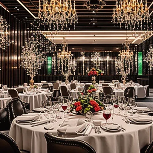 โต๊ะเชฟเทเบิลในร้านอาหาร Fine Dining ที่จัดวางอย่างหรูหรา
