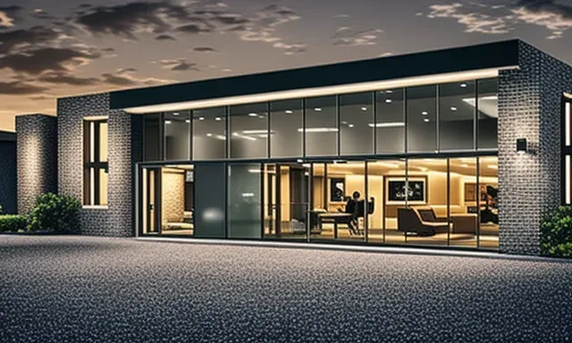 home hero professional advisory office at dusk
