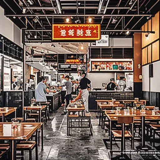 โต๊ะเชฟของร้านอาหารไฟน์ไดนิง