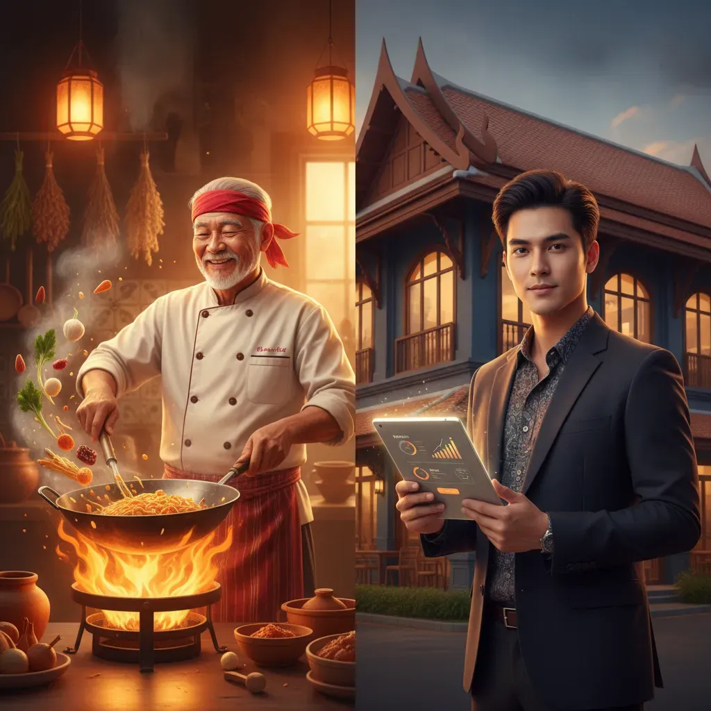 ทายาทรุ่นใหม่ใช้เทคโนโลยีบริหารจัดการร้านอาหารระดับตำนานร่วมกับผู้ก่อตั้งรุ่นแรก