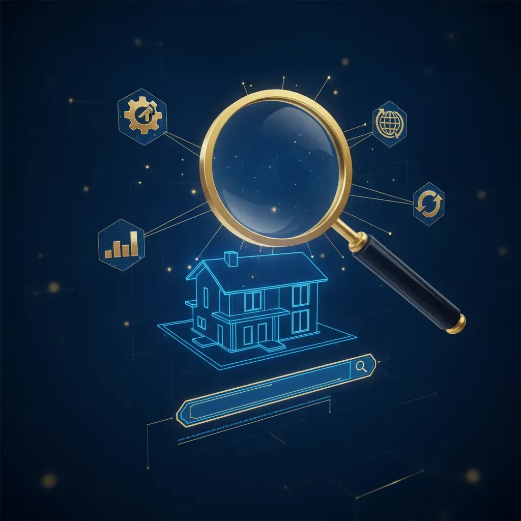ภาพประกอบแนวคิดกลยุทธ์ SEO และ Schema Markup สำหรับเว็บไซต์อสังหาริมทรัพย์เพื่อดึงดูด Lead